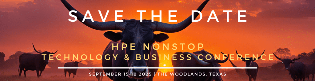 NonStop TBC 2025 Save the Date Sept 15 - 18 2025, the Woodlands, Texas