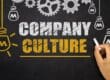 Company Culture concept on blackboard