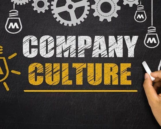 Company Culture concept on blackboard