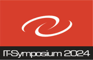 Red and black logo for IT-Symposium 2024