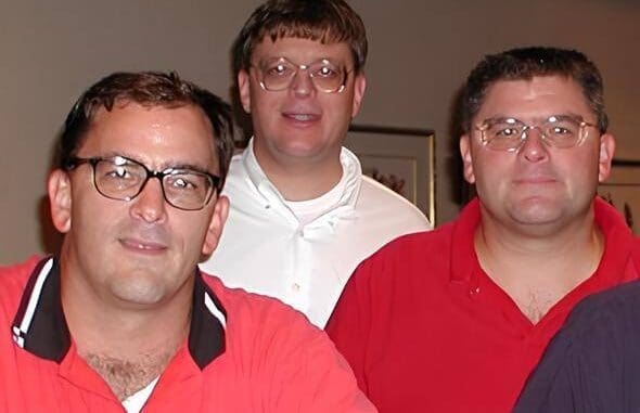 (Left to right) Brothers Bill, Bruce, and Paul Holenstein at ITUG in 2001