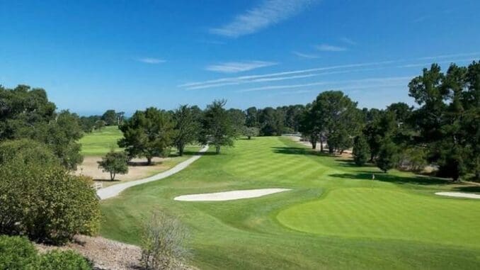 From the web site of Connect, a view down a fairway likely to be feature in the Future Leaders of Technology Golf Tournament.