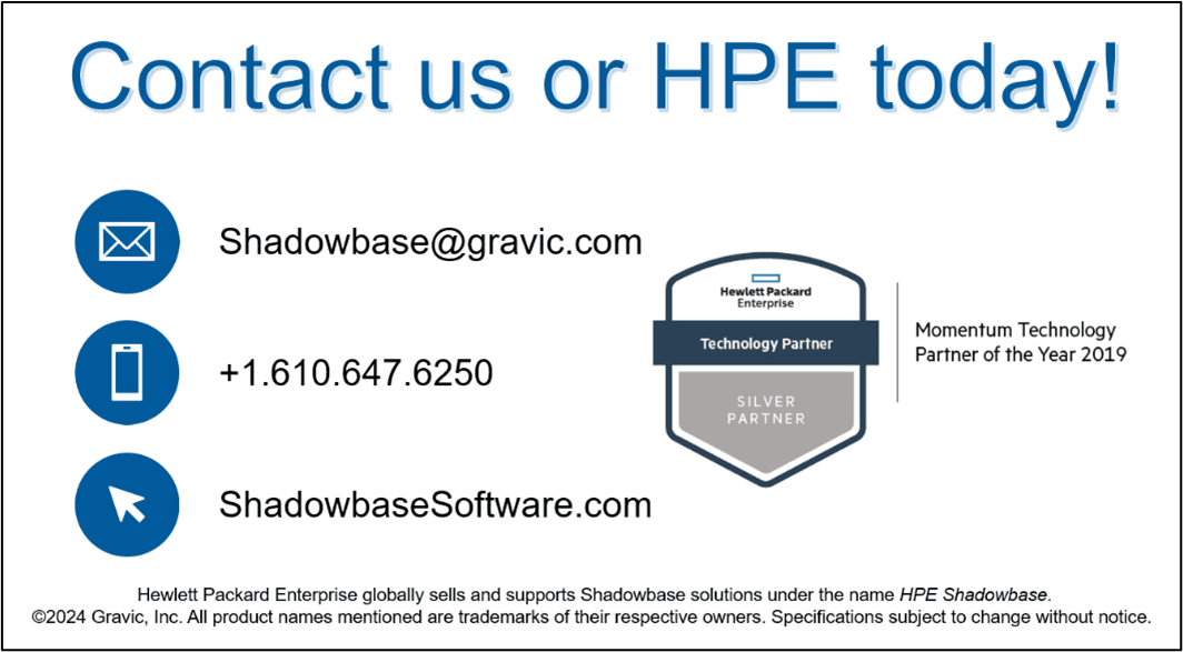 Gravic Shadowbase | HPE Technology Partner