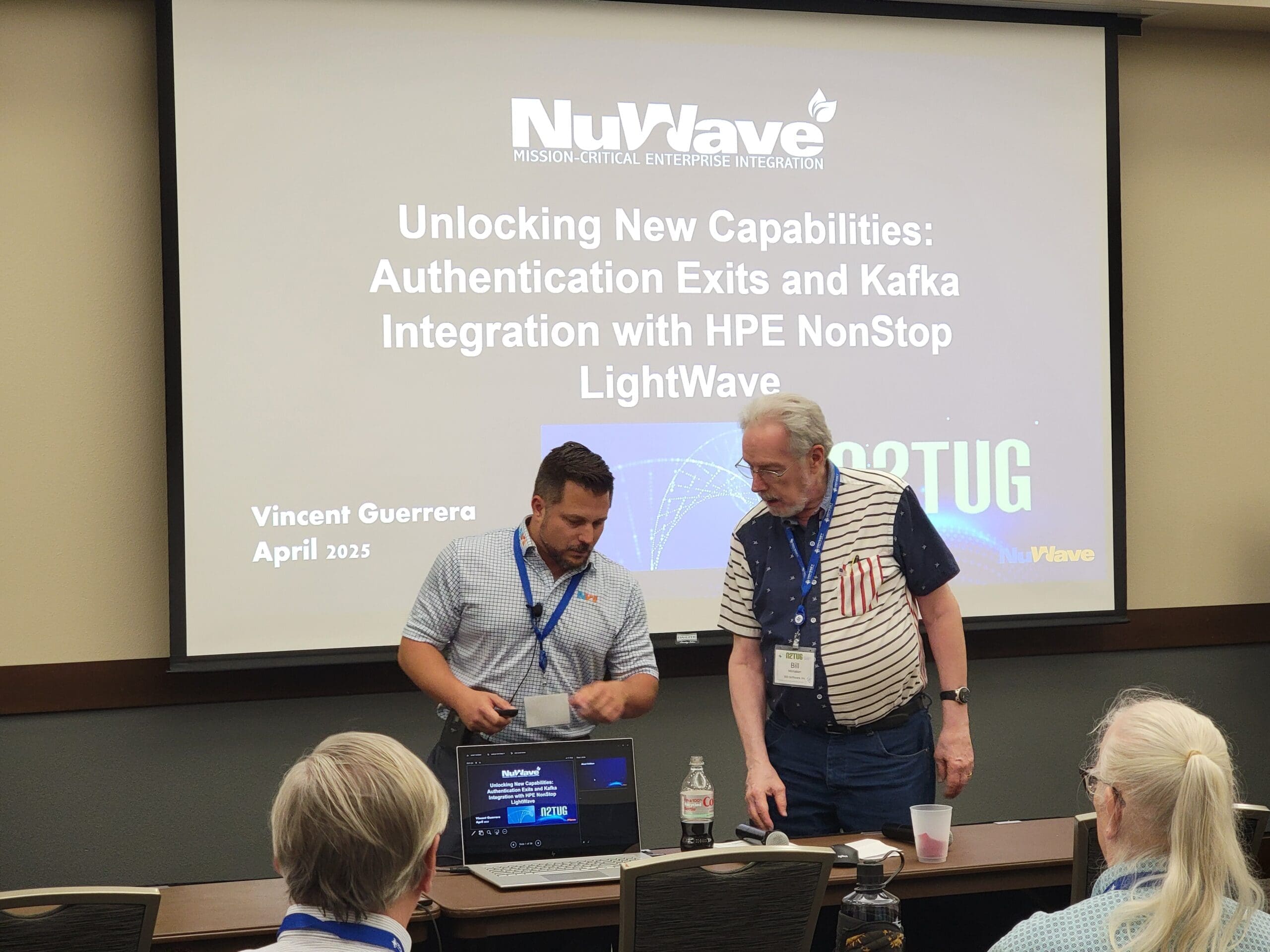 Bill Honaker sets up Vincent Guerrera of NuWave