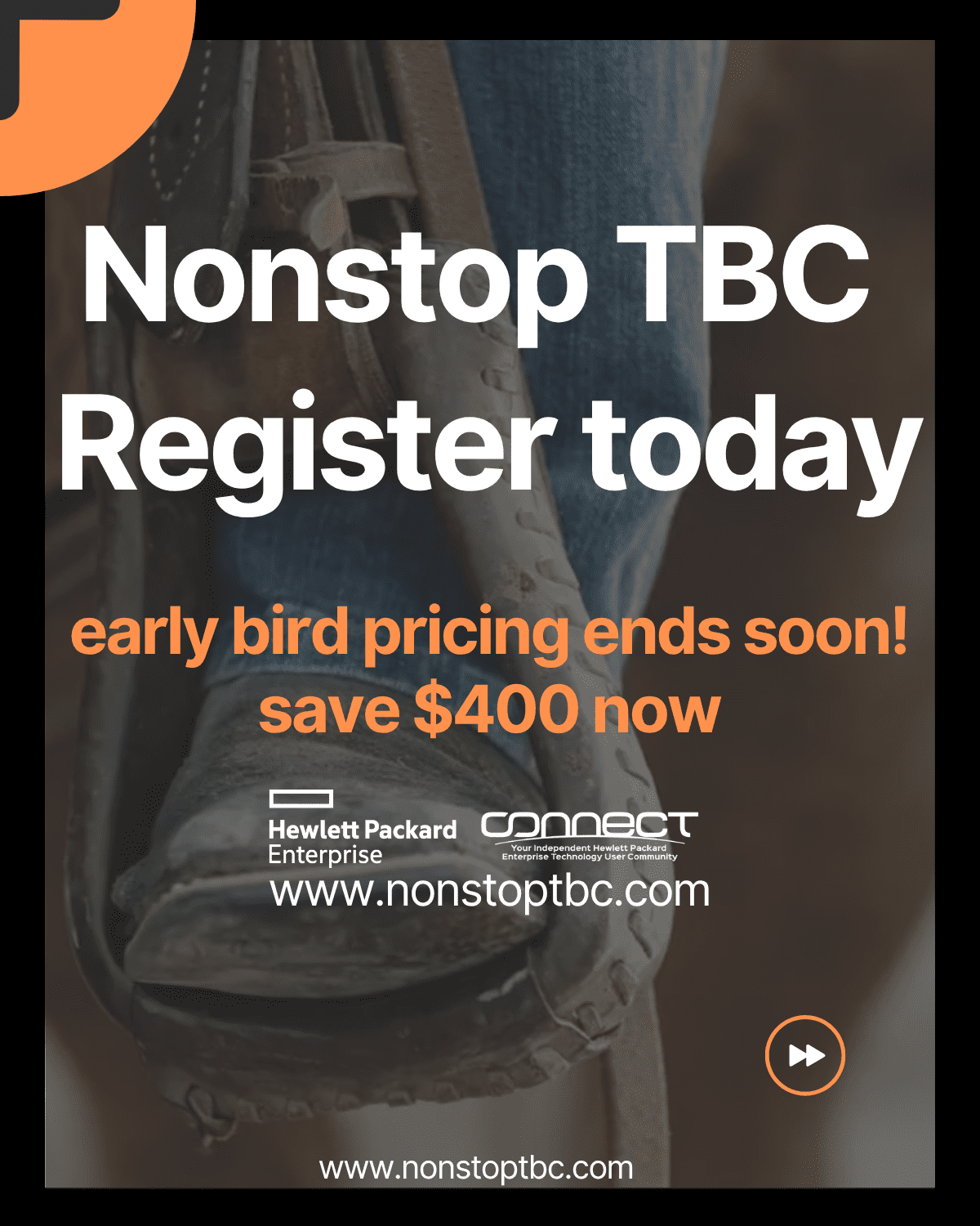 Black Orange Modern Post Carousel Linkedin Ad