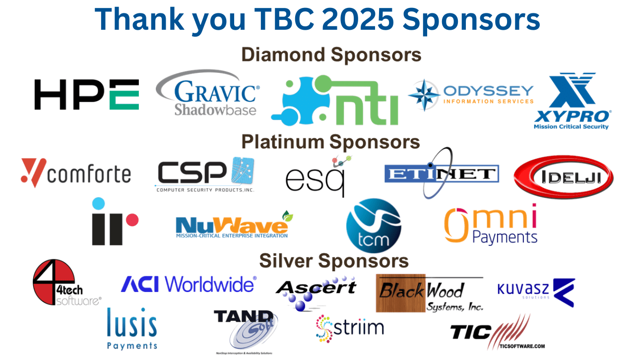 Thanks to 2025 TBC Sponsors